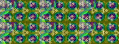 Oldukça eski bir besin torbası deseni, küçük yeşil renkte, çiçekler. Millefleur 'lar. Tekstil, kumaş, kapaklar, duvar kağıtları, baskı, paket, koleksiyon defteri, örgü, dekupaj için çiçek arkaplanı..