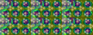 Oldukça eski bir besin torbası deseni, küçük yeşil renkte, çiçekler. Millefleur 'lar. Tekstil, kumaş, kapaklar, duvar kağıtları, baskı, paket, koleksiyon defteri, örgü, dekupaj için çiçek arkaplanı..