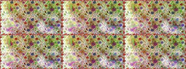 Tarafsız ve bej renklerde. Güzel kumaş deseni. Raster illüstrasyonunda kusursuz çiçek deseni. Raster illüstrasyonu.