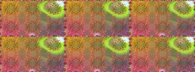 Küçük çiçekli kusursuz yay deseni. Suluboya tarzında kahverengi ve pembe renklerde. Raster illüstrasyonu.