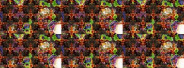 Düz Çiçek Elementleri Tasarımı. Çiçekli eskiz çizimi. Kahverengi renkli çiçekler. Renkli Yaz Teması çizim şablonu.