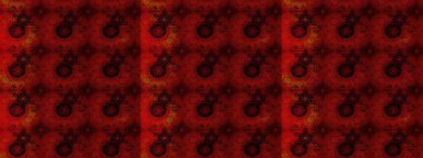 Raster illüstrasyonu. Suluboya stilinde kırmızı renkte. Küçük çiçekli bahar deseni çiz.