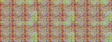 Çizim çiçek deseni duvar kağıdı, web sitesi arka planı, ambalaj kağıdı, davetiye, broşür, afiş veya web sitesi için kullanılabilir. Parlak elementlerin. El çizimi Raster illüstrasyonu.