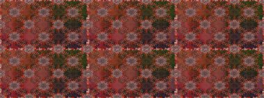 Düz Çiçek Elementleri Tasarımı. Çiçeksel fantezi tasarımı, parlak bir arka planda, kusursuz bir desen. Renkli Bahar Teması Kusursuz Arkaplan.