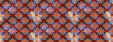 Gri renkli çiçekler. Raster illüstrasyonu. Çizim çiçek deseni duvar kağıdı için kullanılabilir.