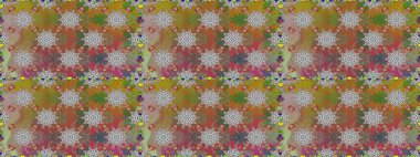 Gri ve kahverengi renkli çiçekler. Düz Çiçek Elementleri Tasarımı. Kusursuz Renksiz Bahar Temalı Kusursuz Arkaplan. Sevimli çiçek raster deseni.