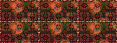 Çiçek kompozisyonu, el boyası, hassas şablon. Üst manzara, yumuşak stil. Kahverengi ve gri renkte manzaralı çiçek deseni. Sevgililer günü ve tebrik kartı konsepti için şık bir davet.