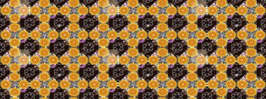 Küçük çiçekteki sevimli çiçek deseni. Sarı renkte çiçekler.