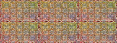 Küçük çiçekteki sevimli çiçek deseni. Kahverengi ve bej renkli çiçekler.