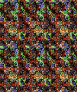 Raster deseni. Küçük çiçekteki sevimli çiçek deseni. Raster illüstrasyonu. Nazikçe, yaz çiçekleri kahverengi renklerde.