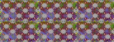 Çiçekli karalama şeklinde Raster çiçek deseni. Nazik, narin çiçek arkaplanı. Gri ve kahverengi renkte çiçekler.