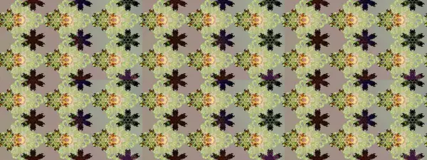 Düz Çiçek Elementleri Tasarımı. Güzel kumaş deseni. Raster Illustrasyon 'daki Çiçek Deseni' nin son moda çizimi. Renkli Yaz Teması çizim şablonu.