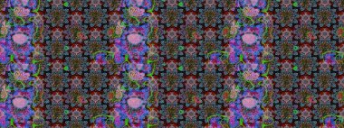 Moda baskısı. Çiçeğin suluboya çizimlerinin mükemmel deseni. Eski model. Suluboya çizim kalıbı. Dekorasyon ve tasarım için güzel desen.