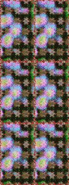 Çiçek kolajı. Çiçek kompozisyonu. Çiçek arkaplan. - Gri ve kahverengi çiçekler. Raster deseni. Küçük çiçekte güzel bir desen var. Doğa.