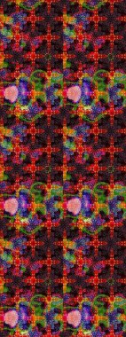 Sevimli çiçek raster deseni. Düz Çiçek Elementleri Tasarımı. Siyah ve kahverengi renkte çiçekler. Renkli Bahar Teması çizim şablonu.