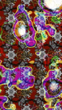 Küçük renkli çiçekler. Küçük çiçekte güzel bir desen. Motley illüstrasyonu. Çiçekli bahar çiçekleri. Moda baskıları için zarif bir şablon.