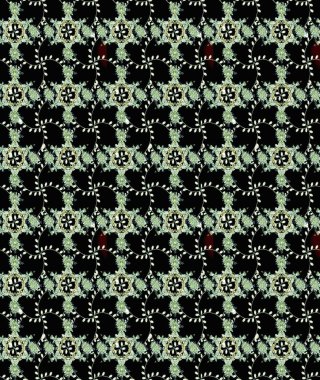 Raster illüstrasyonu. Kusursuz. Şirin çiçek elementleri. Siyah ve nötr renkte çiçekler.