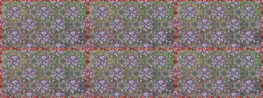 Raster illüstrasyonunda kusursuz çiçek deseni. Gri ve nötr renkte çiçekler.