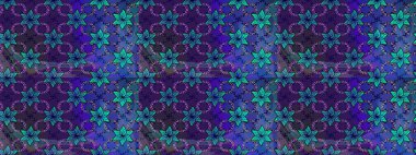 Çiçekli karalama şeklinde Raster çiçek deseni. Yumuşak, mor renkte bahar çiçekleri. Raster illüstrasyonu.