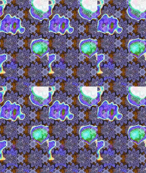 Renkli Bahar Teması eskiz kalıbı. Çiçekli çizim şekli. Düz Çiçek Elementleri Tasarımı. Mor renkte çiçekler.