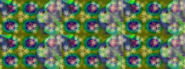 Küçük renkli çiçekler. Çiçekli bahar çiçekleri. Moda baskıları için zarif bir şablon. Küçük çiçekte güzel bir desen. Motley illüstrasyonu. Çizim.