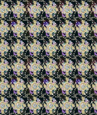 Çiçek. Taslak dekoratif arka plan, çiçek mandala. Raster illüstrasyonu. Gri renklerde.