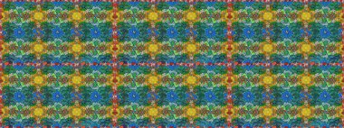 Çiçek desenleri yeşil renklerde, el yapımı papatyalar, papatyalar. Tekrarlayan çiçek arkaplanı, zarif yeşil çiçek duvar kağıdı.