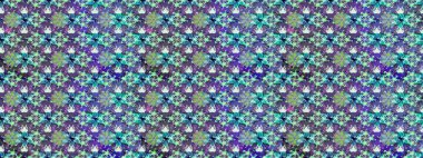 Parlak çiçekli kolaj çiçekleri mor ve mavi. Çiçek tasarımı için inanılmaz bir kolaj cenneti tarzı. Çiçekli zambaklar eskiz arka planı.