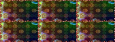 Raster deseni. Bahar çiçekleri dallı desen, kahverengi ve gri renkler çiçekli siluet.