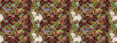 Parlak çiçekli kolaj çiçekleri. Çiçek tasarımı için inanılmaz bir kolaj cenneti tarzı. Çiçekli zambaklar eskiz arka planı.