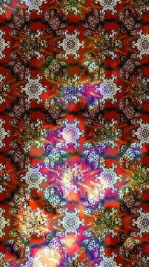 Çiçek deseni. Düz Çiçek Elementleri Tasarımı. Raster güzel kumaş deseni çiziyor. Renkli Bahar Teması çizim şablonu.