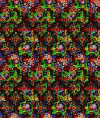 Yeşil renkli çiçekler. Hediye ambalaj kağıdı, tebrik kartları, posterler ve pankart tasarımı. Raster düz çiçek çizim deseni.