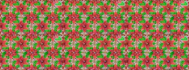 Raster illüstrasyonunda kusursuz çiçek deseni. Yeşil ve pembe renkte çiçekler.