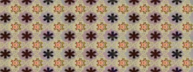 Düz Çiçek Elementleri Tasarımı. Renkli Bahar Teması eskiz kalıbı. Parlak arkaplan eskiz desenli çiçekli fantezi tasarımı.