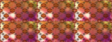 Kahverengi ve turuncu renkli çiçekler. Sevimli çiçek raster deseni. Renkli Yaz Temalı Kusursuz Arkaplan. Düz Çiçek Elementleri Tasarımı.