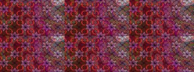 Renkli Bahar Teması eskiz kalıbı. Düz Çiçek Elementleri Tasarımı. Raster..