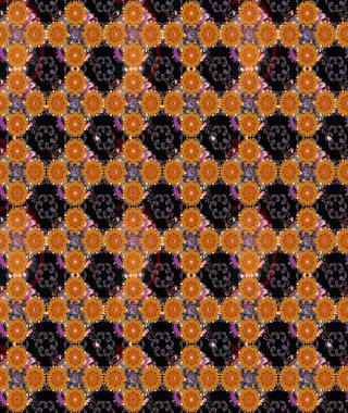 Raster illüstrasyonu. Eskiz geçmişi. Eski usul. Kumaş, tekstil, duvar kağıdı baskısı için. Tomurcukları papatya çiçekleri olan sevimli bir çiçek deseni. Miles Fleur, dandik süs.