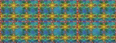 Düz çiçek öğeleri tasarım. Raster çizimde sorunsuz çiçek desenli. Bahar Tema Dikişsiz desen arka plan rengi. Fantezi kumaş deseni.