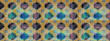 Raster Çiçek İllüstrasyonu güzel tekstil. Tarafsız renklerde etnik çiçeklerle zarif bir eskiz..