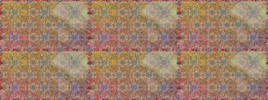 Raster illüstrasyonunda kusursuz çiçek deseni. Çiçekler suluboya tarzında kahverengi ve nötr renklerde.