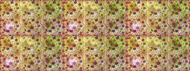 Bej ve nötr renklerde karalamalı çiçeklerle kusursuz çiçek deseni. Raster illüstrasyonu.