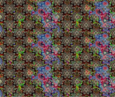 Renkli Bahar Teması eskiz kalıbı. Düz Çiçek Elementleri Tasarımı. Raster illüstrasyonu. Chichi 'nin kumaş kalıbını çiz. Çiçek deseni.