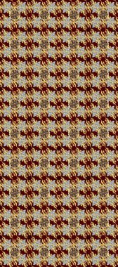 El yapımı dekoratif çerçeve, albüm kapağı, tebrik kartı, klasik Art deco tarzı. Altın karalama fantezi yapraklarından Raster soyut çiçek çelengi ve kahverengi, sarı ve bej renkli bir çiçek.