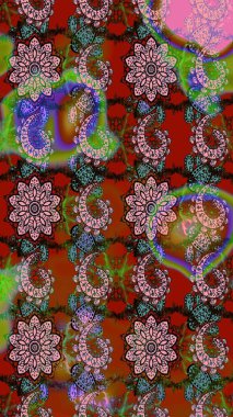 Küçük çiçekte güzel bir desen. Moda baskıları için zarif bir şablon. Küçük renkli çiçekler. Motley illüstrasyonu. Çiçekli bahar çiçekleri. Çizim.