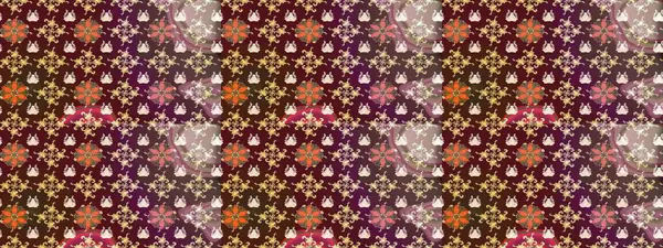 Çiçek deseni. Raster illüstrasyonu. Chichi 'nin kumaş kalıbını çiz. Renkli Bahar Teması eskiz kalıbı. Düz Çiçek Elementleri Tasarımı.