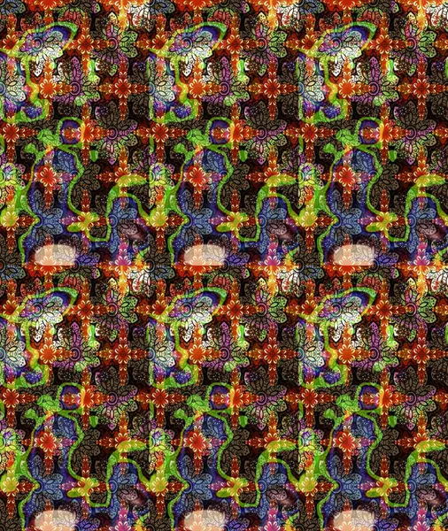 Raster deseni. Sanat, çiçeklere ilham verir ve arka plan bırakır. Karalama çiçekleri çizim kalıbı. Kahverengi el çizimi desen.