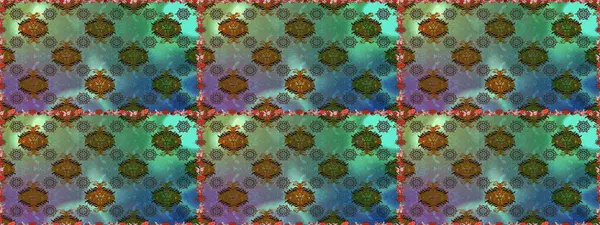 Renkli yeşil ve kahverengi desenli. Doodle tarzı. Yeşil ve kahverengi renkli çiçekler. El çizimi dikişsiz sonbahar çiçekleri deseni. Tekstil ve kapak tasarımı için mükemmel.