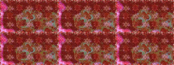 Kırmızı ve kahverengi renkte çiçekler. Hediye ambalaj kağıdı, tebrik kartları, posterler ve pankart tasarımı. Raster düz çiçekleri pürüzsüz desen.