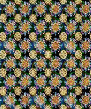 Çiçek arka plan. Sorunsuz raster desen. Güzel kumaş deseni.