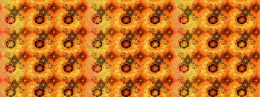 Çiçek desenli eskiz. Turuncu renkli çiçekler. Tişört baskısı için çiçek boyama rasteriName.